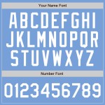 Nadelstreifen Weiß Blau Licht Baseball Custom Authentic Jersey Weiß