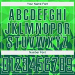 Benutzerdefinierte Grün Grün-Weiß Sublimation Jersey Gras Uniform Fußball