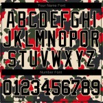 Benutzerdefinierte Hoodie zum Sport Pullover genäht Service Sweatshirt Salute Camo Schwarz-Creme