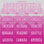 Dunkelrosa Trikot Uniform Weiß Fußball Sublimation Custom