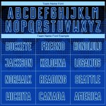 Uniform Trikot Fußball Custom Sublimation Royal-Hellblau Schwarz