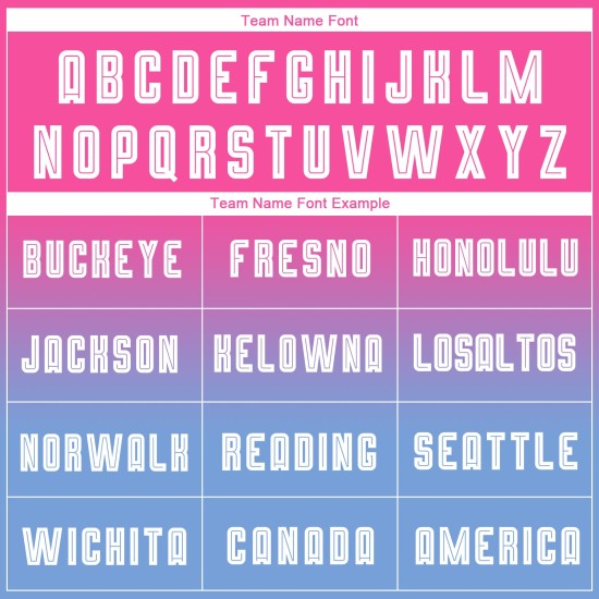 Sublimation Blau Lange Fade Jersey Fußball Weiß-Hellrosa Ärmel Uniform Mode Custom