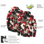 Benutzerdefinierte Hoodie zum Sport Pullover genäht Service Sweatshirt Salute Camo Schwarz-Creme
