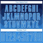 Fußball Sublimation Blau-Weiß Custom Navy Powder Uniform Trikot