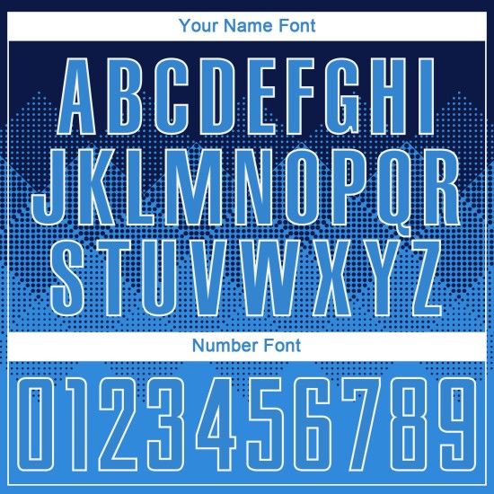 Fußball Sublimation Blau-Weiß Custom Navy Powder Uniform Trikot