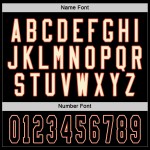 Benutzerdefiniertes schwarz-oranges Hockeytrikot Schwarz Benutzerdefiniertes schwarz-oranges Hockeytrikot Schwarz