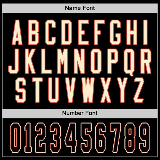 Benutzerdefiniertes schwarz-oranges Hockeytrikot Schwarz Benutzerdefiniertes schwarz-oranges Hockeytrikot Schwarz