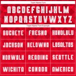 Fußball Sublimation Uniform Trikot Rot Auswärts Custom Weiß