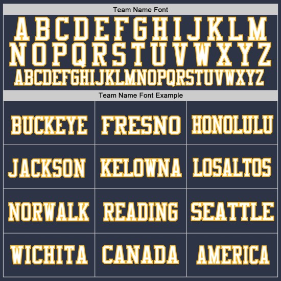 Custom Mesh Authentic Football Navy Trikot Gold-Weiß