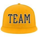 Schwarz-Weiß verstellbare benutzerdefinierte Gold Snapback Hut genäht Schwarz-Weiß verstellbare benutzerdefinierte Gold Snapback Hut genäht