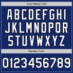 Jersey Unisex Custom Softball Weiß-Schwarz Royal Zwei-Knopf Jersey Unisex Custom Softball Weiß-Schwarz Royal Zwei-Knopf