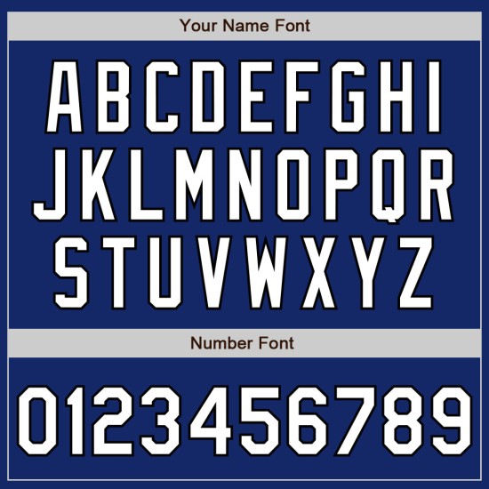 Jersey Unisex Custom Softball Weiß-Schwarz Royal Zwei-Knopf Jersey Unisex Custom Softball Weiß-Schwarz Royal Zwei-Knopf