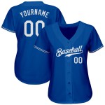 Jersey Weiß Royal Authentic Custom Baseball Jersey Weiß Royal Authentic Custom Baseball