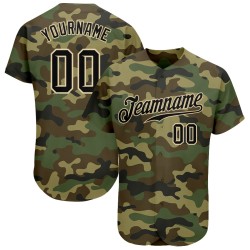 Authentisches Trikot Camo Cream To Baseball Black-City Salute Custom Service