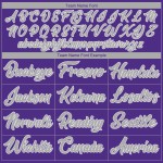 Basketball Authentic Custom Jersey Throwback Weiß-Grau Lila Basketball Authentic Custom Jersey Throwback Weiß-Grau Lila