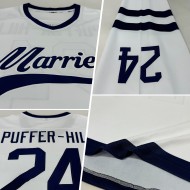 Benutzerdefiniertes weißes Hockey-Marine-Trikot Benutzerdefiniertes weißes Hockey-Marine-Trikot