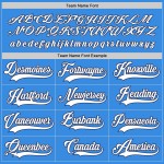 Powder Blue Hockey Custom Weiß-Marineblaues Trikot Powder Blue Hockey Custom Weiß-Marineblaues Trikot