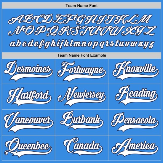 Powder Blue Hockey Custom Weiß-Marineblaues Trikot Powder Blue Hockey Custom Weiß-Marineblaues Trikot