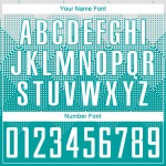 Fußball Aqua Weiß Sublimation Jersey Uniform Custom