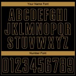 Uniform Gold Sublimation Fußball Altes Trikot Schwarz Custom