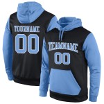 Pullover Blau-Weiß Genäht Schwarz Sweatshirt Hoodie Sport Custom Light