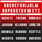 Jersey Uniform Weiß-Schwarz Lange Rot Fashion Sleeve Custom Fußball Fade Sublimation