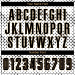 Uniform Weiß Fußball Sublimation Schwarz-Old Jersey Gold Custom