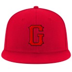 Rote verstellbare genähte Mütze Rot-Schwarz Custom Snapback Rote verstellbare genähte Mütze Rot-Schwarz Custom Snapback