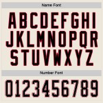 Creme Schwarz-Rot Hockey Custom Trikot Creme Schwarz-Rot Hockey Custom Trikot