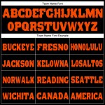 Fußball Custom Schwarz-Orange Schwarz Authentic Jersey Mesh