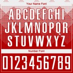 Fußballtrikot Uniform Rot Weiß Benutzerdefinierte Sublimation