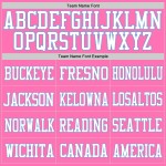 Jersey Authentic Blau Rosa Mesh Custom Fußball Weiß-Licht