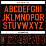 Fußball Custom Schwarz-Orange Schwarz Authentic Jersey Mesh