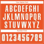 Jersey Custom Uniform Fade Orange Weiß-Schwarz Mode Sublimation Fußball