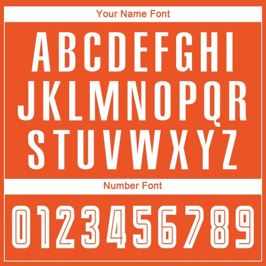 Jersey Custom Uniform Fade Orange Weiß-Schwarz Mode Sublimation Fußball