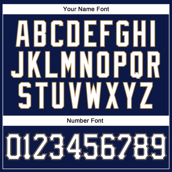 Weiß-Altgold Authentic Custom Baseball Jersey Weiß Nadelstreifen Navy