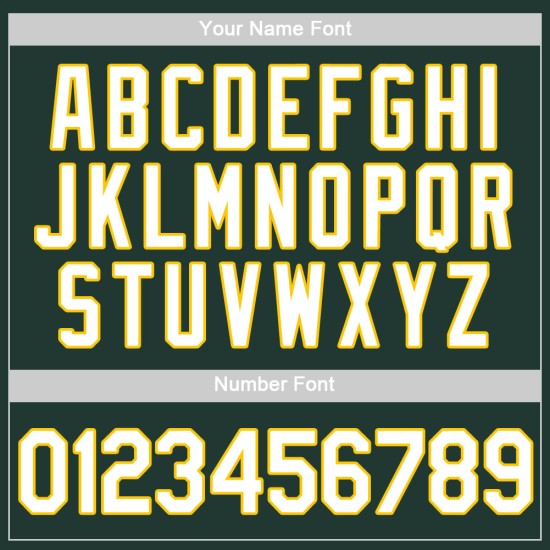 Weiß-Gold Custom Authentic Green Jersey Baseball