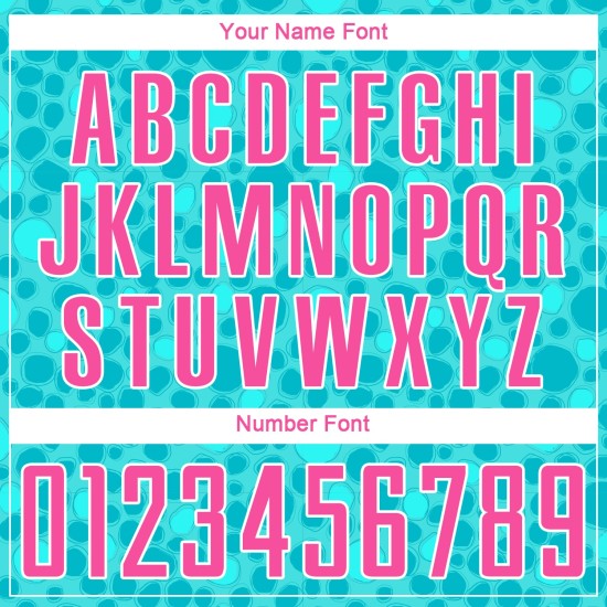 Sublimation Fußballtrikot Aqua Custom Uniform Pink-Weiß