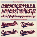 Jersey Navy Nadelstreifen Custom Navy-Rot Creme Baseball Jersey Navy Nadelstreifen Custom Navy-Rot Creme Baseball