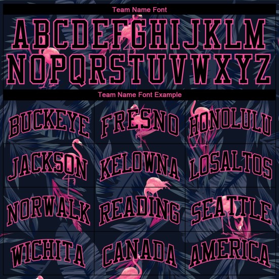 Flamingo Custom Baseball Authentisches Muster 3D-Design Hawaii-Trikot