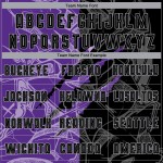 Sublimation Graffiti Fußball Uniform Muster Scratch Lila-Grau Custom Schwarz Jersey