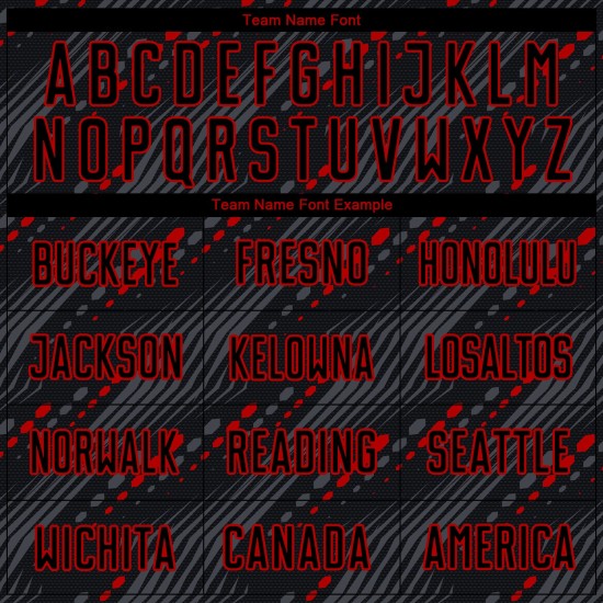 Rote Uniform Fußball Schwarzes Trikot Benutzerdefinierte Sublimation