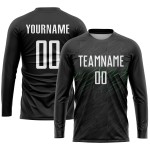Sublimation Weiß-Neon Custom Jersey Grün Fußball Schwarz Uniform