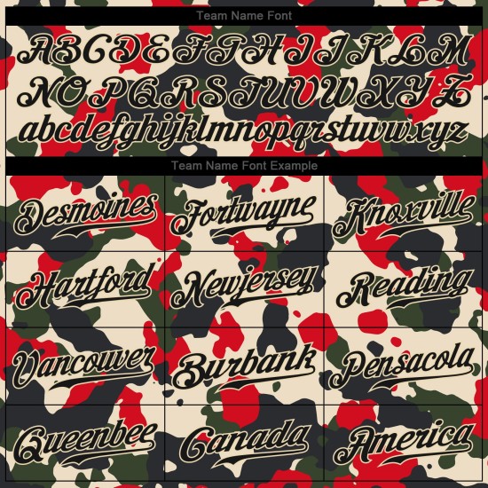 Benutzerdefinierte Hoodie zum Sport Pullover genäht Service Sweatshirt Salute Camo Schwarz-Creme