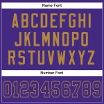 Lila-Old Custom Jersey Lila Mesh Fußball Authentic Gold Lila-Old Custom Jersey Lila Mesh Fußball Authentic Gold