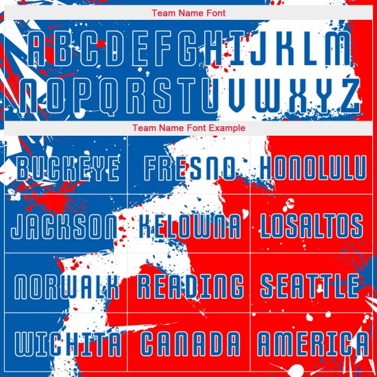 Fußball Rot-Weiß Royal Custom Uniform Sublimation Trikot