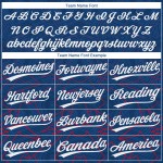 Unisex Muster Weiß-Rot 3D Softball Navy Jersey US Zwei-Knopf Blau Custom Unisex Muster Weiß-Rot 3D Softball Navy Jersey US Zwei-Knopf Blau Custom