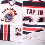 Creme Schwarz-Rot Hockey Custom Trikot Creme Schwarz-Rot Hockey Custom Trikot