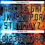 Muster Softball Flamme Schwarz-Weiß Zwei-Knopf Figur Custom 3D Jersey Unisex Muster Softball Flamme Schwarz-Weiß Zwei-Knopf Figur Custom 3D Jersey Unisex