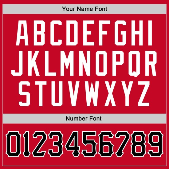 Neck Rib-Strick Basketball Custom Schwarz-Weiß Rund Jersey Rot Neck Rib-Strick Basketball Custom Schwarz-Weiß Rund Jersey Rot